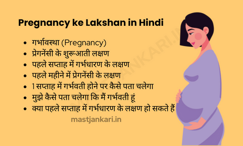 Pregnancy ke Lakshan in Hindi