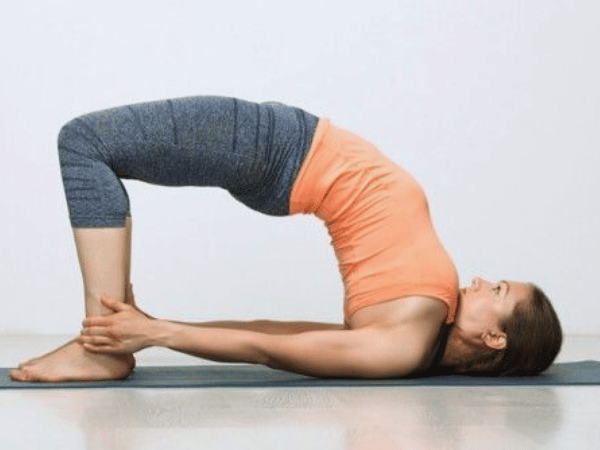 Bridge Pose (Setu Bandhasana) for get periods early